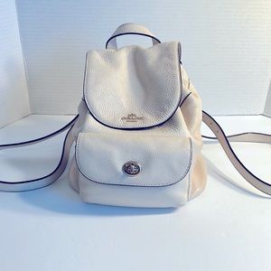 Coach Leather Backpack Purse